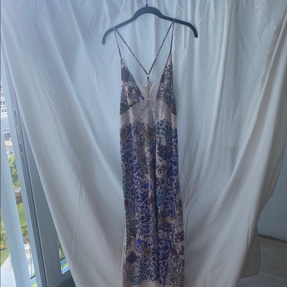 Free People Maxi Slip Dress with Spaghetti Straps